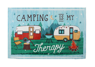 CAMPING IS MY THERAPY SIGN