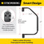 RV folding assist handle with rust-resistant coating and grip