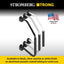 Stromberg Carlson Lend-A-Hand RV Step Rail – Folding Assist Handle (Black or White)