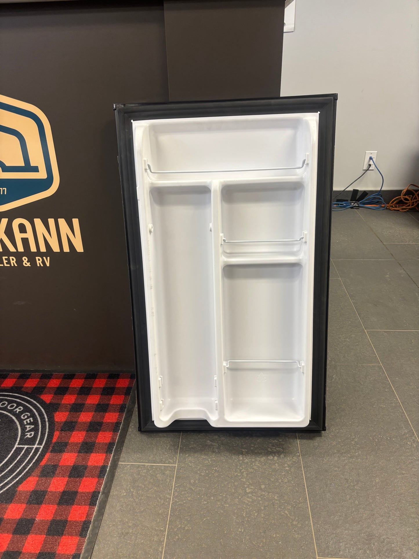 RV Fridge Door - 3.3 cubic feet (matte black)