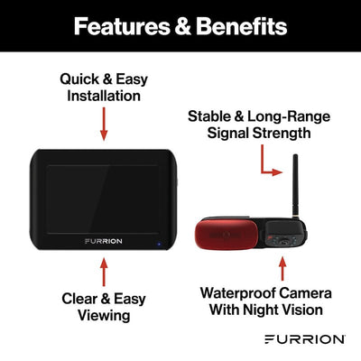 Furrion Vision S Backup Camera System – 7" Wireless Display with Night Vision