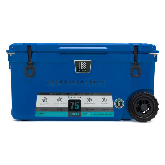 KAILANI SHAKA 75 Wheeled Hard Cooler - Heavy-Duty & Bear-Resistant