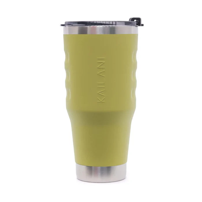 Dishwasher-safe Kailani stainless steel tumbler with coffee