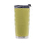 Dune tumbler with a textured surface and silver base on a white background