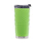 Lime tumbler with a textured surface and silver base on a white background