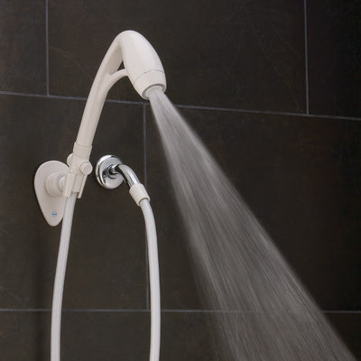 High pressure RV shower head with 2 spray settings and plumber's tape included