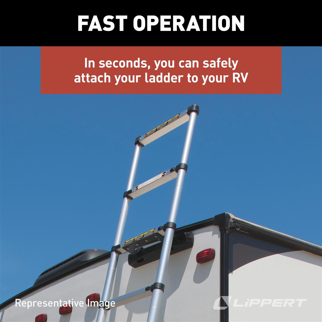 Lippert On-The-Go Universal Mounted Utility RV Ladder