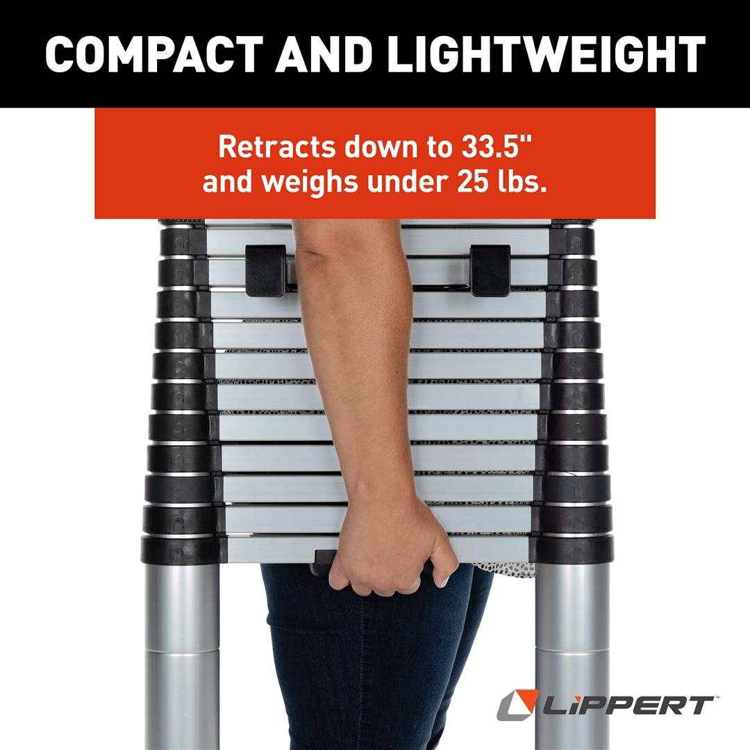 Lippert Rv Ladder Lippert Components On-The-Go™ Telescoping RV Ladder – 12’6” Extension ...