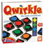 Qwirkle game set with wooden tiles, drawstring bag, and bilingual packaging for ages 6+