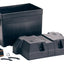 Black vented battery case for RV with mounting kit