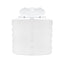 White cylindrical RV propane tank cover on a white background