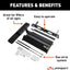 Lippert Solid Step Lift Assist Kit – Narrow (Fits 25"-28.9")