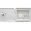 Fresh Water Inlet – Lockable Hatch, Polar White, Gravity Fill with Check Valve
