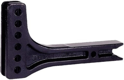 Side view showing 6″ drop and 9½″ rise of Reese adjustable hitch bar