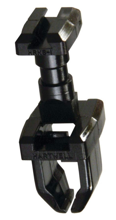 A black refrigerator side wall vent clip