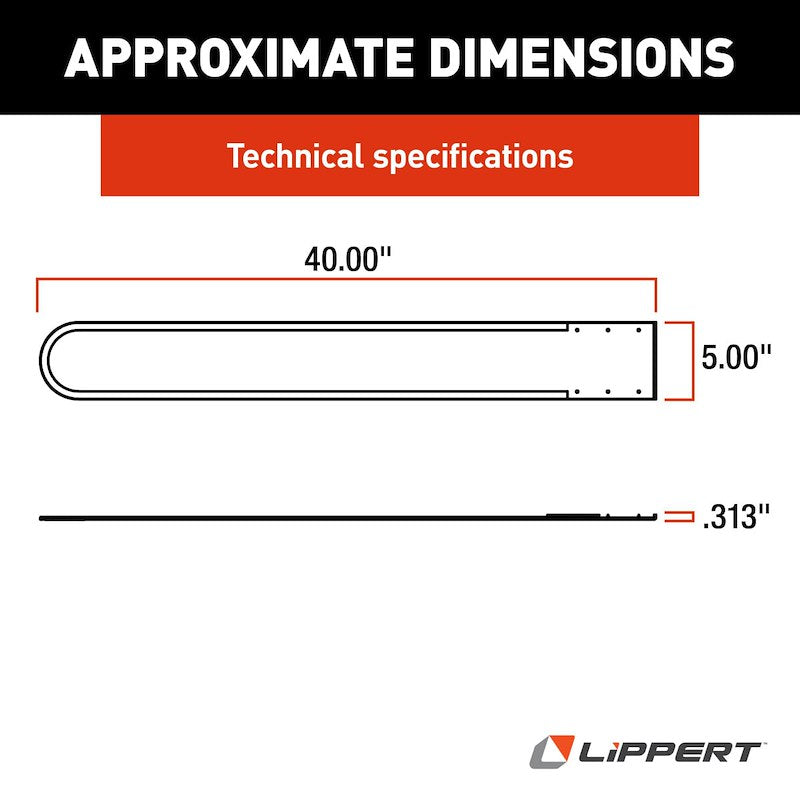 Lippert Slide-Out Slicker Floor Protectors – Gray (40” x 5”, Set of 2)