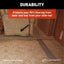 Gray slide-out floor guards installed in RV