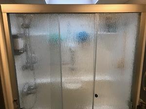 Tri-Slide Shower Door (Aquatex Glass)