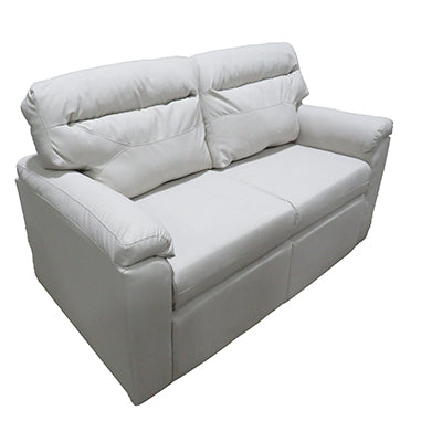 Trifold Sofa 68" Sandstone – Validity Style, Manifold Dove Upholstery with T270 Silver Accents