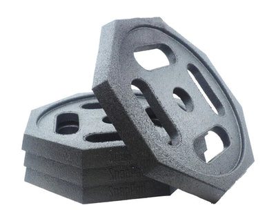 Close-up of The Base by SnapPad on a leveling block
