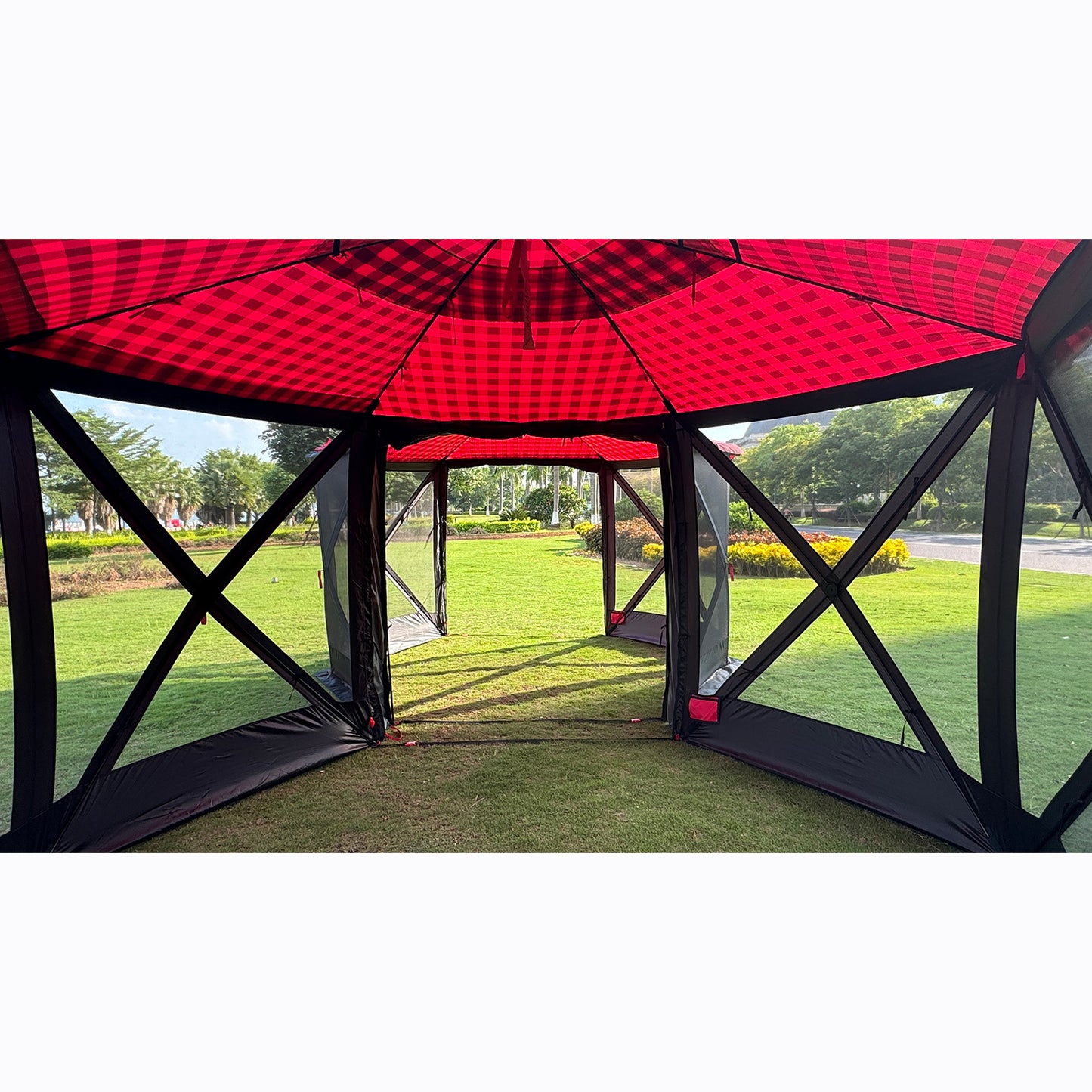 Kuma Bear Den Deluxe Gazebo Bundle – 2025 Edition (2 Gazebos + 2 Poles + 1 Gusset)