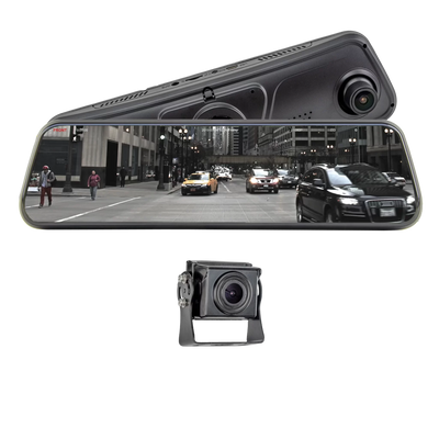FullVUE rear camera display while driving with unobstructed visibility
