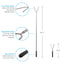 Telescoping roasting forks for camping and RV use