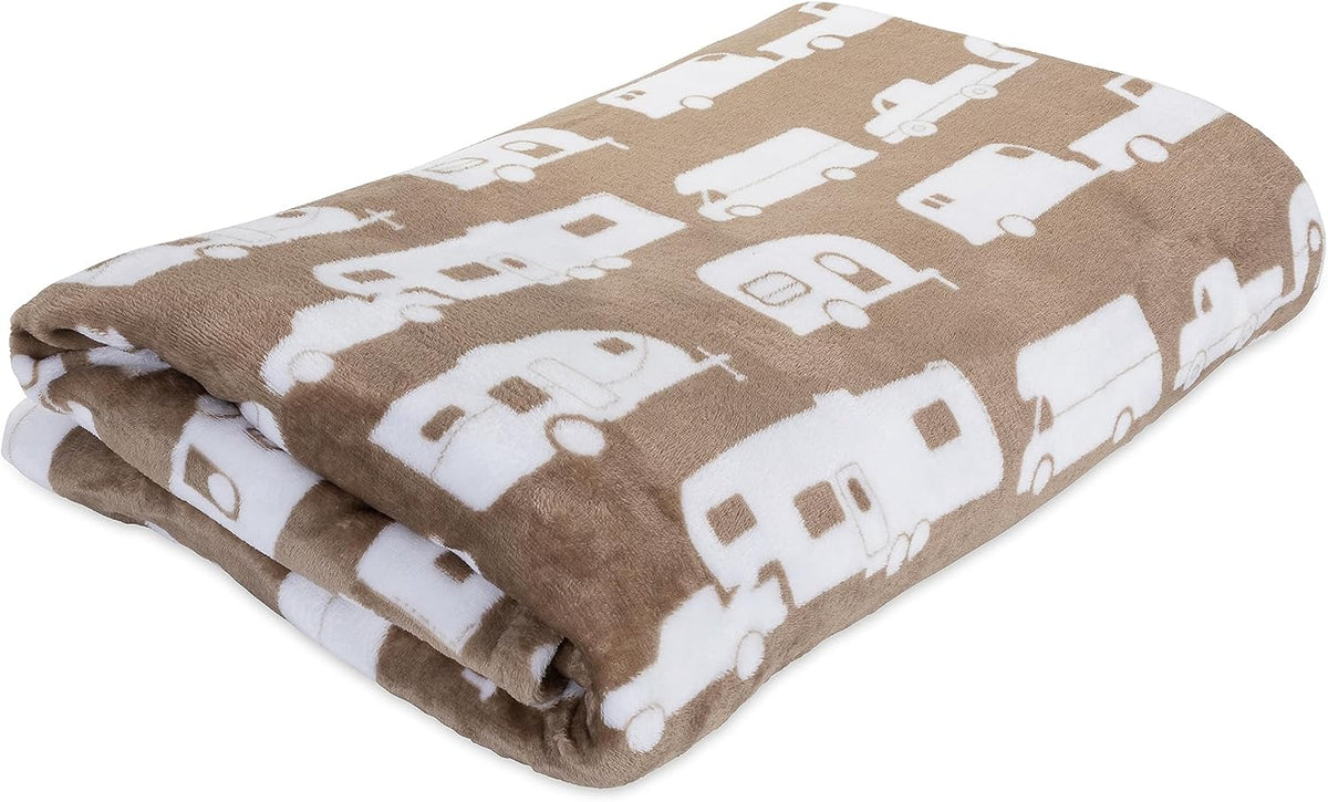 Camco Life Is Better At The Campsite Queen Fleece Blanket