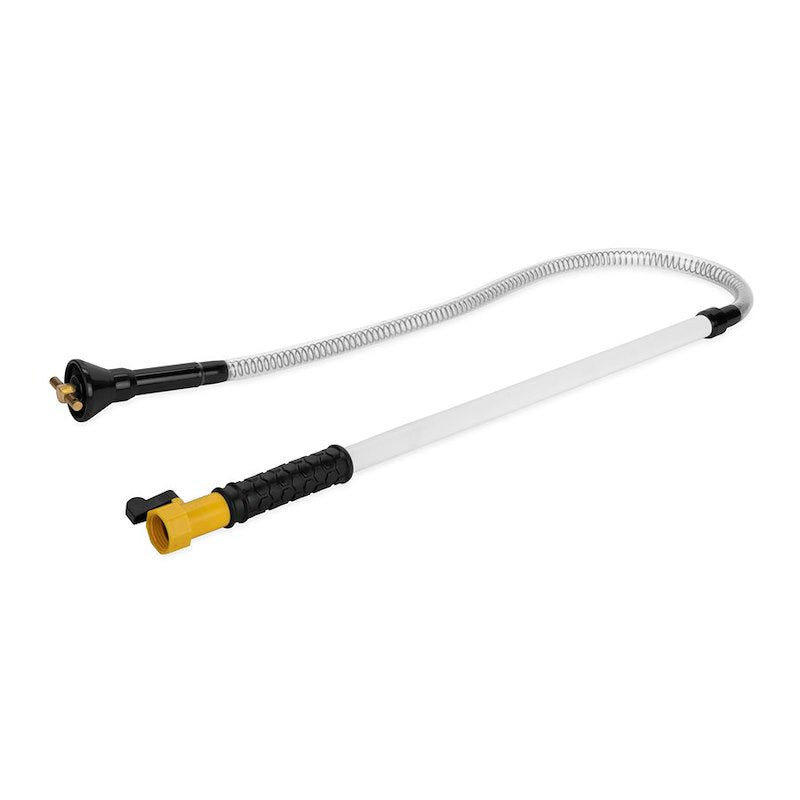 Flexible 55-1/2 inch RV holding tank cleaning wand