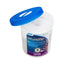 CAMCO Reliabale 3D0 dehumidifier system absorbent in a clear plastic tub with a blue lid, showing white absorbent packets inside.