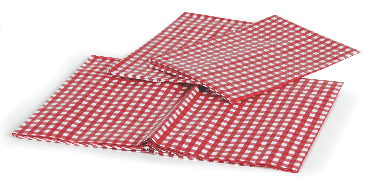 Camco picnic tablecloth with matching bench covers