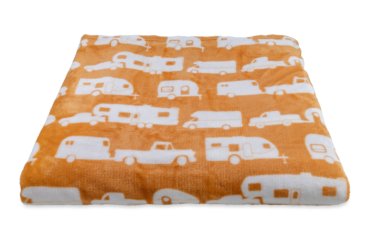 Camco Life Is Better At The Campsite Plush Fleece Blanket Queen