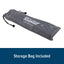 A gray drawstring storage bag with black cords and a white Camco logo printed on the front, shown on a white background with a dark blue banner at the bottom reading 'Storage Bag Included'.