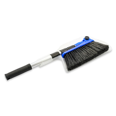 Camco RV Adjustable Broom and Dustpan