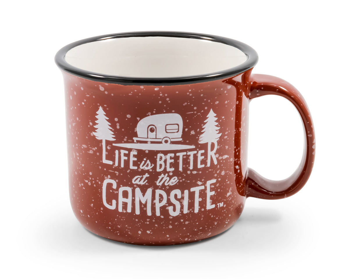 Camco Life Is Better At The Campsite Speckled Mug 14 oz