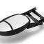 Front view of Camco dual-view towing mirror
