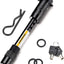“Weatherproof RV hitch lock with anti-rattle O-rings”