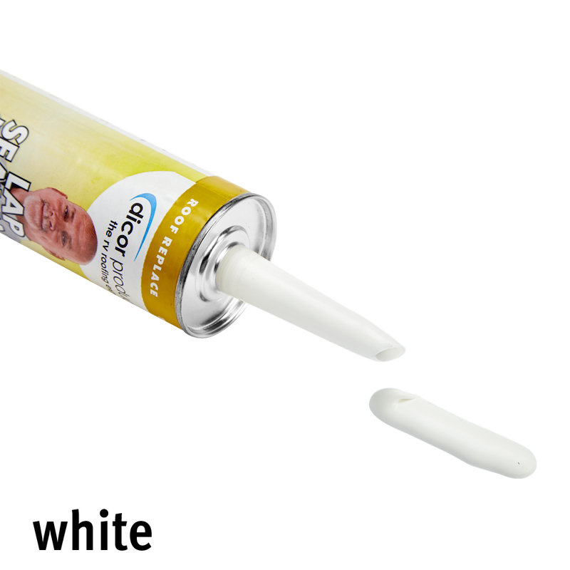 Dicor non-sag lap sealant for roof edges and vents