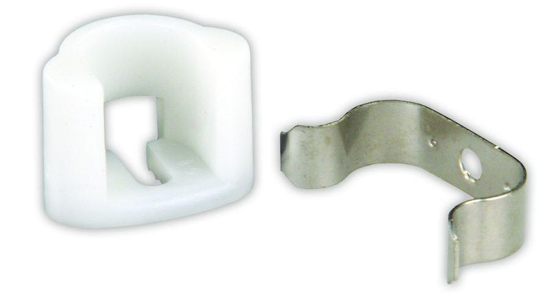 Cabinet Door Catch, Friction Nylon w/ Metal Clip - 70215