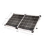 90 watt portable solar panel unfolded for RV charging
