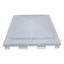 White plastic pallet on a white background