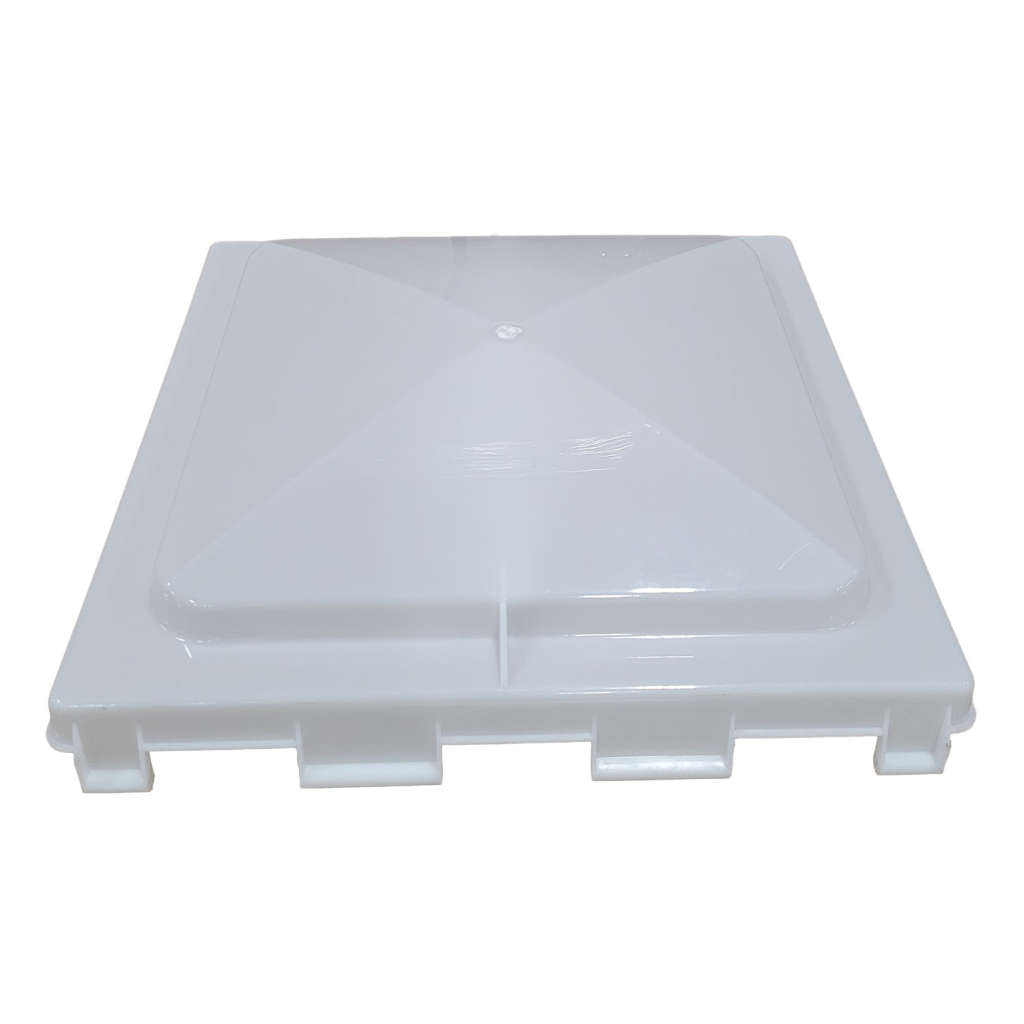 White plastic pallet on a white background