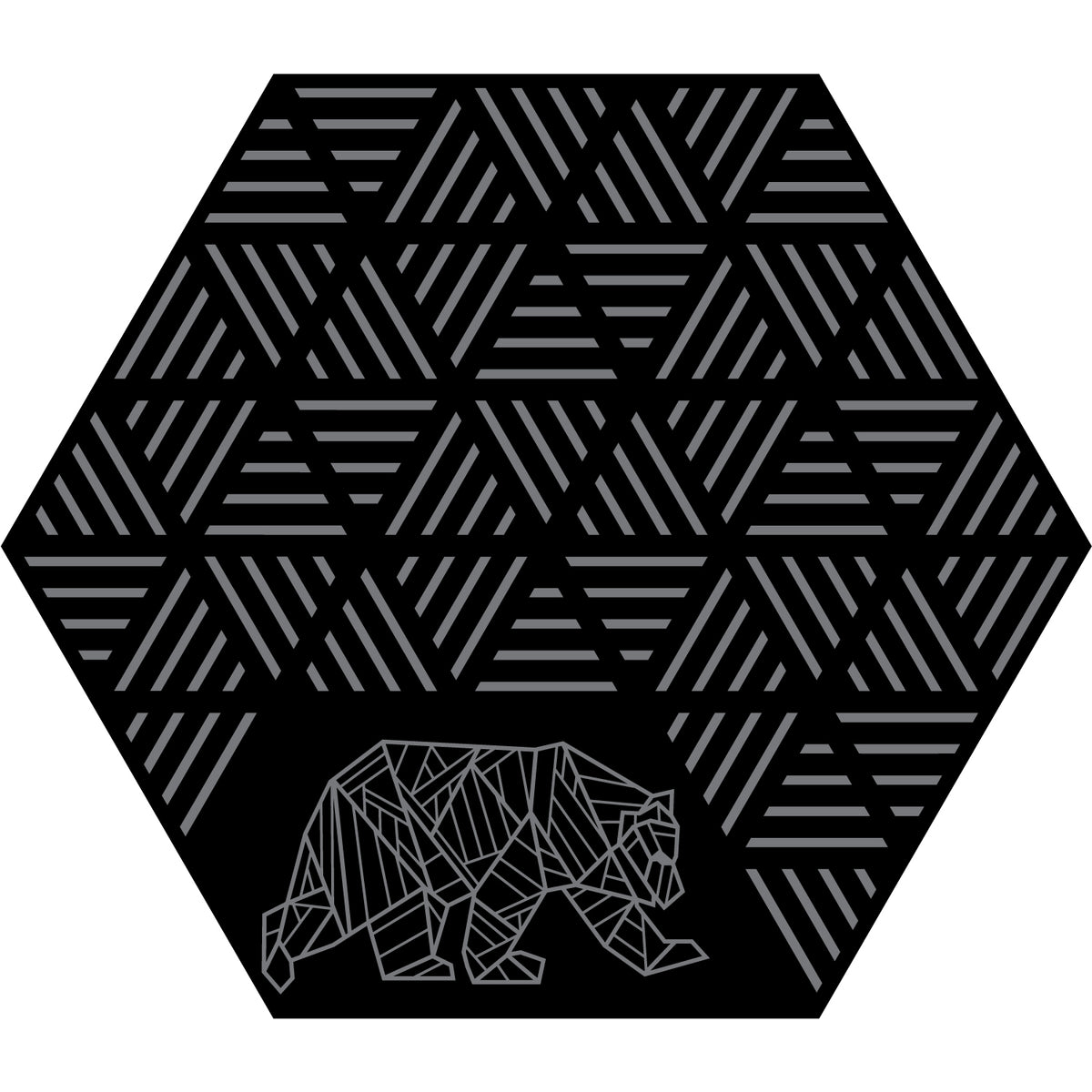 Kuma Rv Mats KUMA Hex Striped Peaks Reversible RV & Gazebo Mat – 11.5 ft Outdoor Gr ...