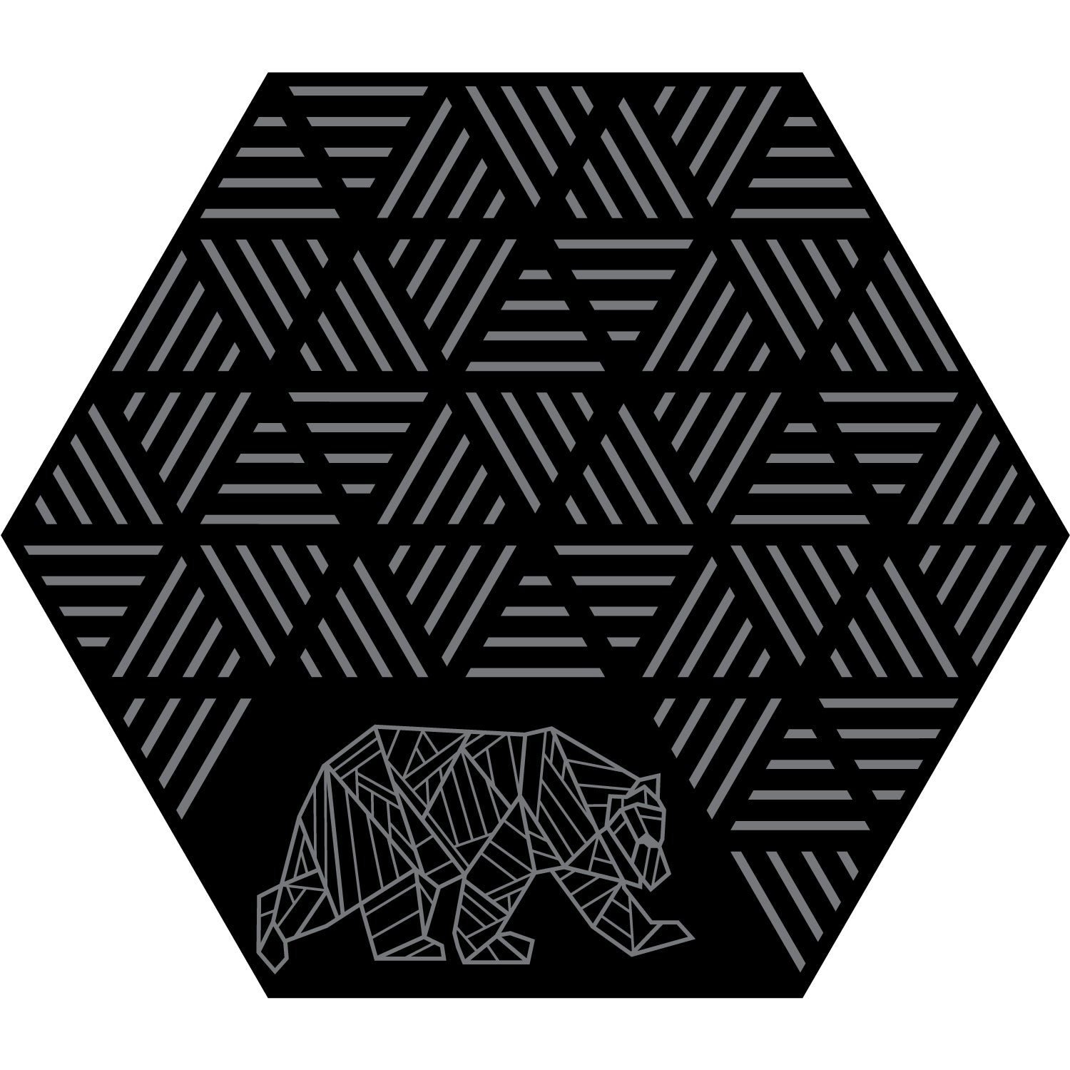 KUMA hex striped peaks outdoor RV mat
