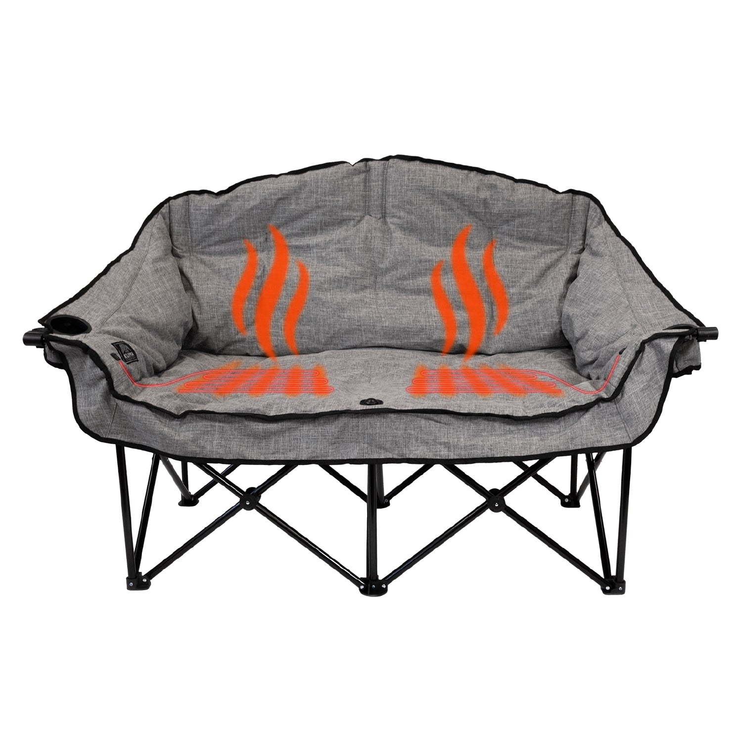Stay warm outdoors with the Kuma Buddy Heated Camping Chair, perfect for camping and RV trips.
