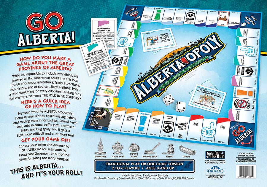 Alberta-Opoly Board Game – Celebrate Alberta's Landmarks & Culture