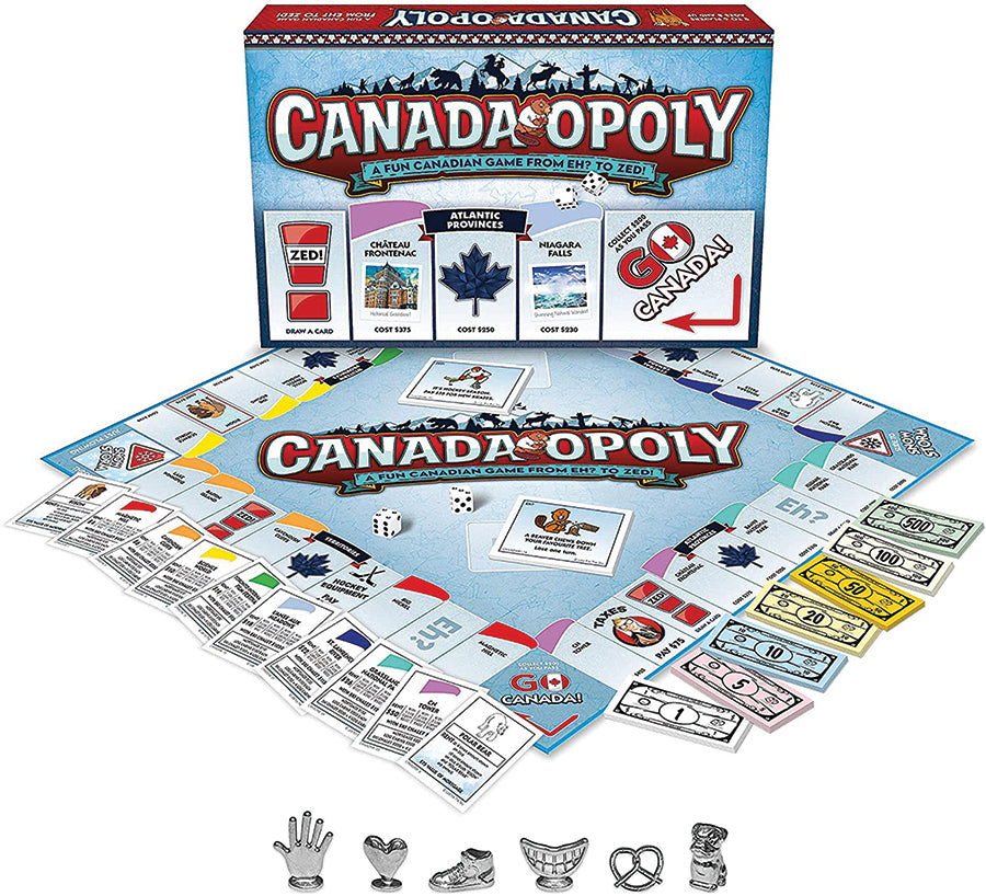 Canada-opoly Board Game - Fun Family Game Celebrating Canada, Classic Canadian Twist on Monopoly