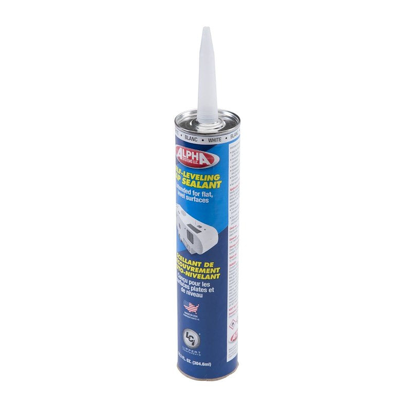 Alpha Systems 1021 white RV roof sealant cartridge