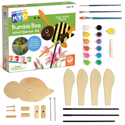 Make Your Own Bumble Bee Wind Spinner Craft Kit – Creative Outdoor Décor for Kids