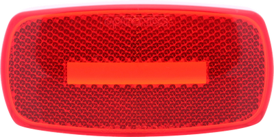 Front view of Optronics A32RBP red acrylic replacement lens